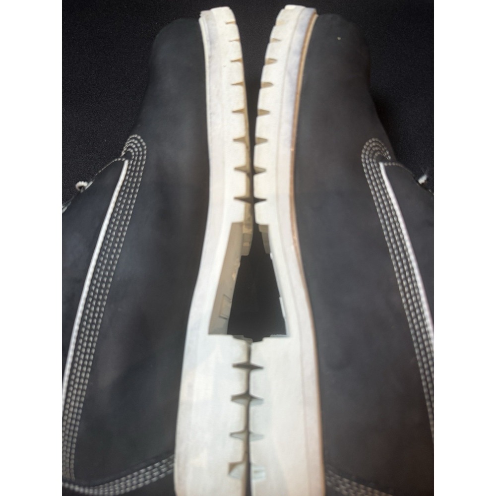 Timberland 6 Inch Premium Waterproof Boots Black White Mens 9.5 USA 28025 - Picture 8 of 16